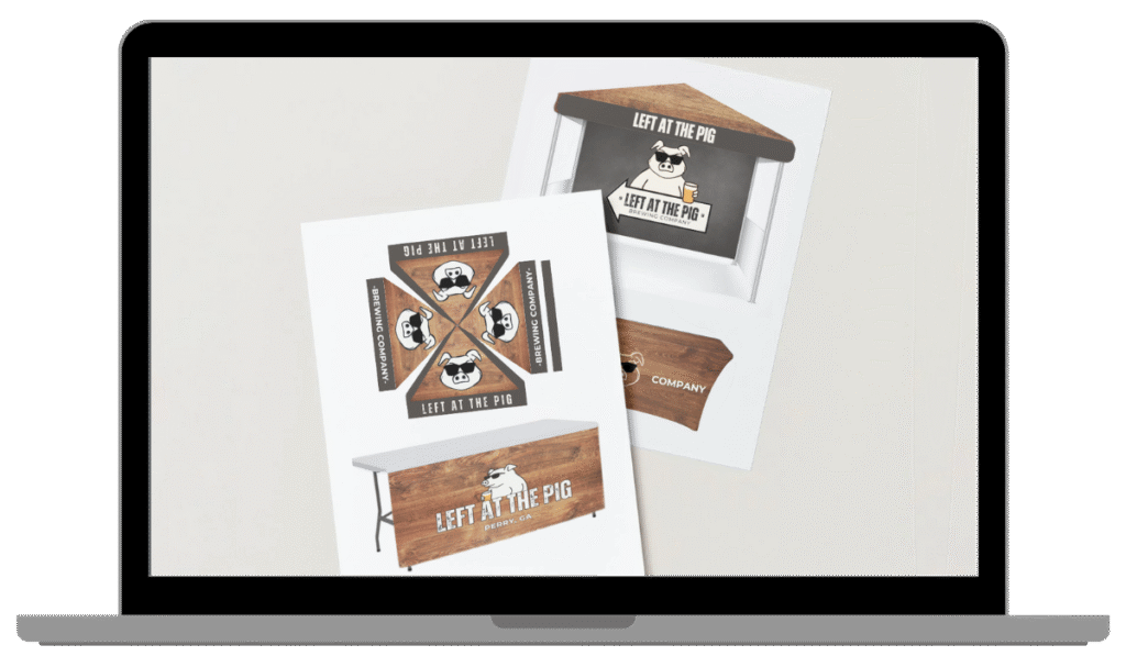 Left at the Pig branding assets designed by Heart City Marketing