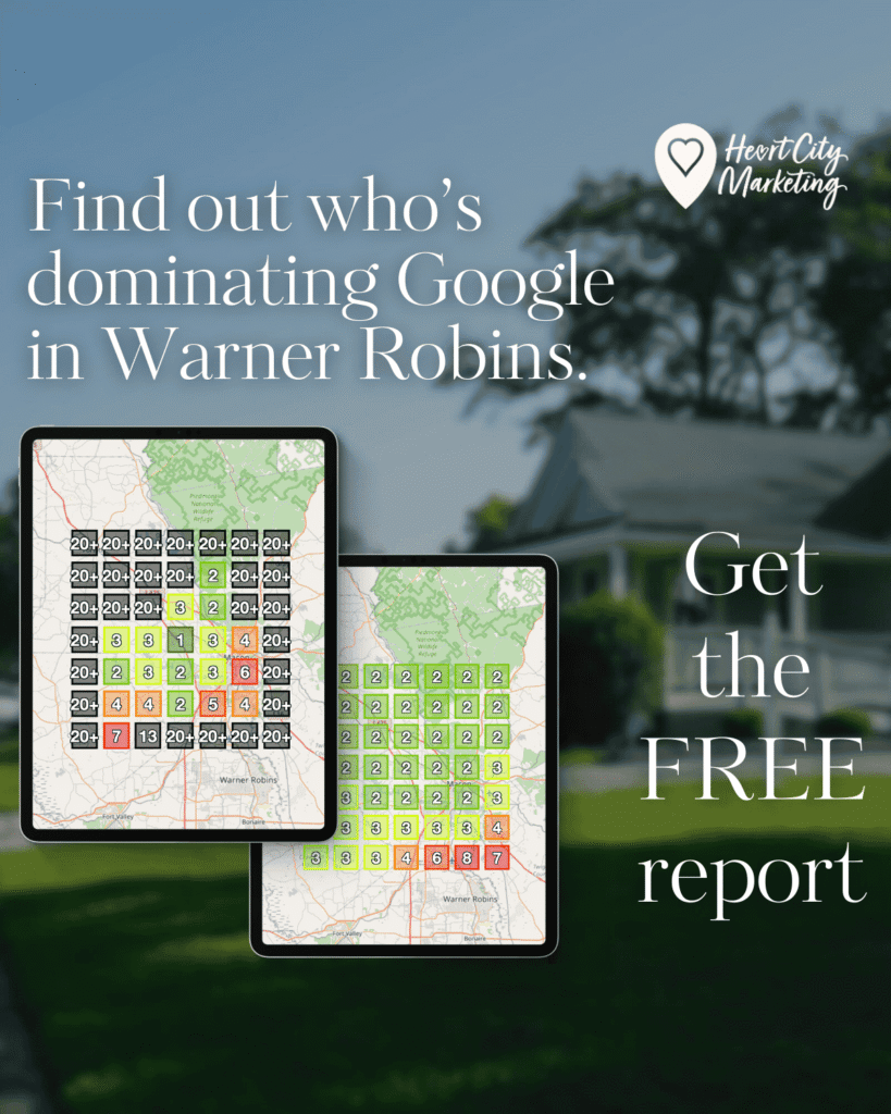 Teaser graphic for Warner Robins Google rankings pdf